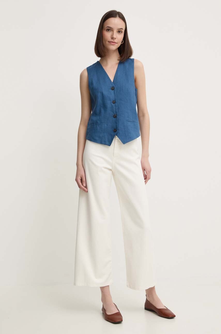 Παντελόνι Sandro Ferrone χρώμα: μπεζ, SFS10XBDSHANNON φωτογραφία