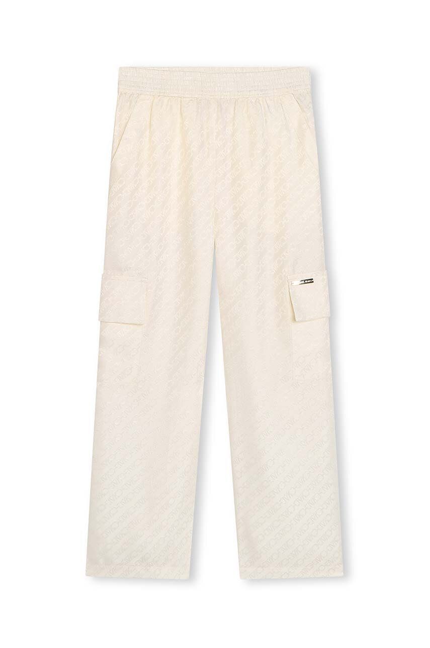 Michael Kors pantaloni copii culoarea bej, neted