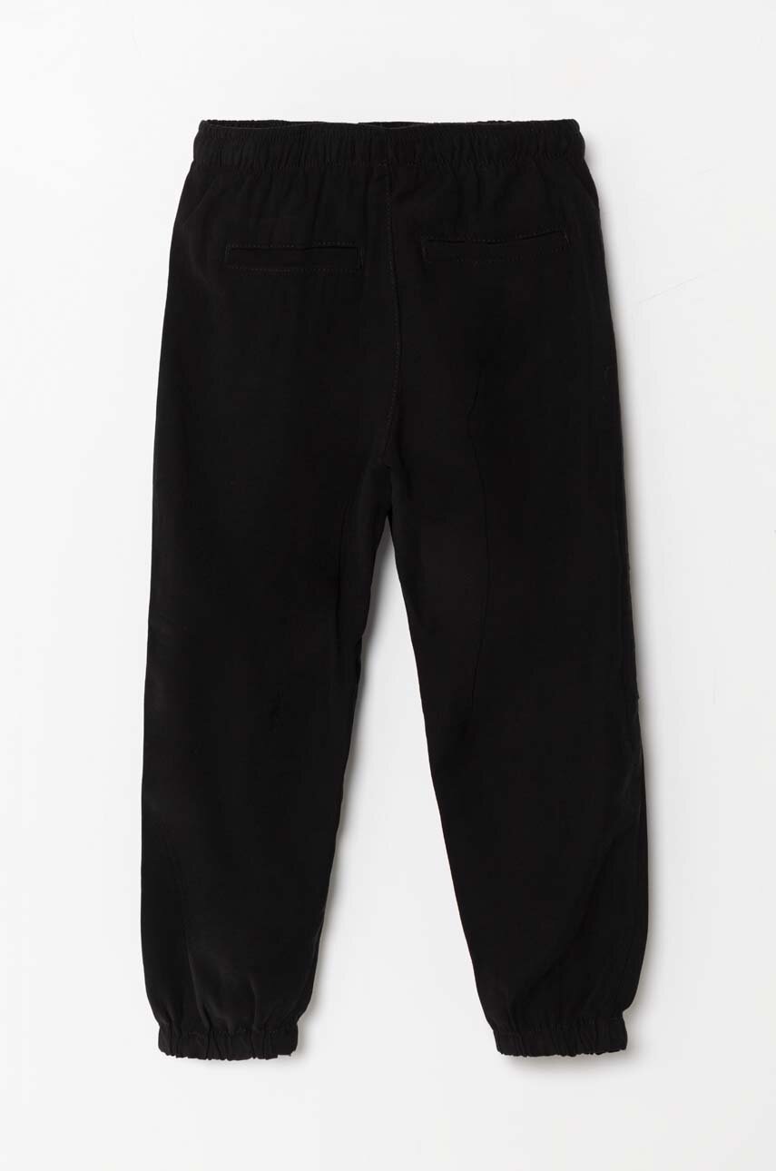 Детские брюки United Colors of Benetton цвет чёрный однотонные