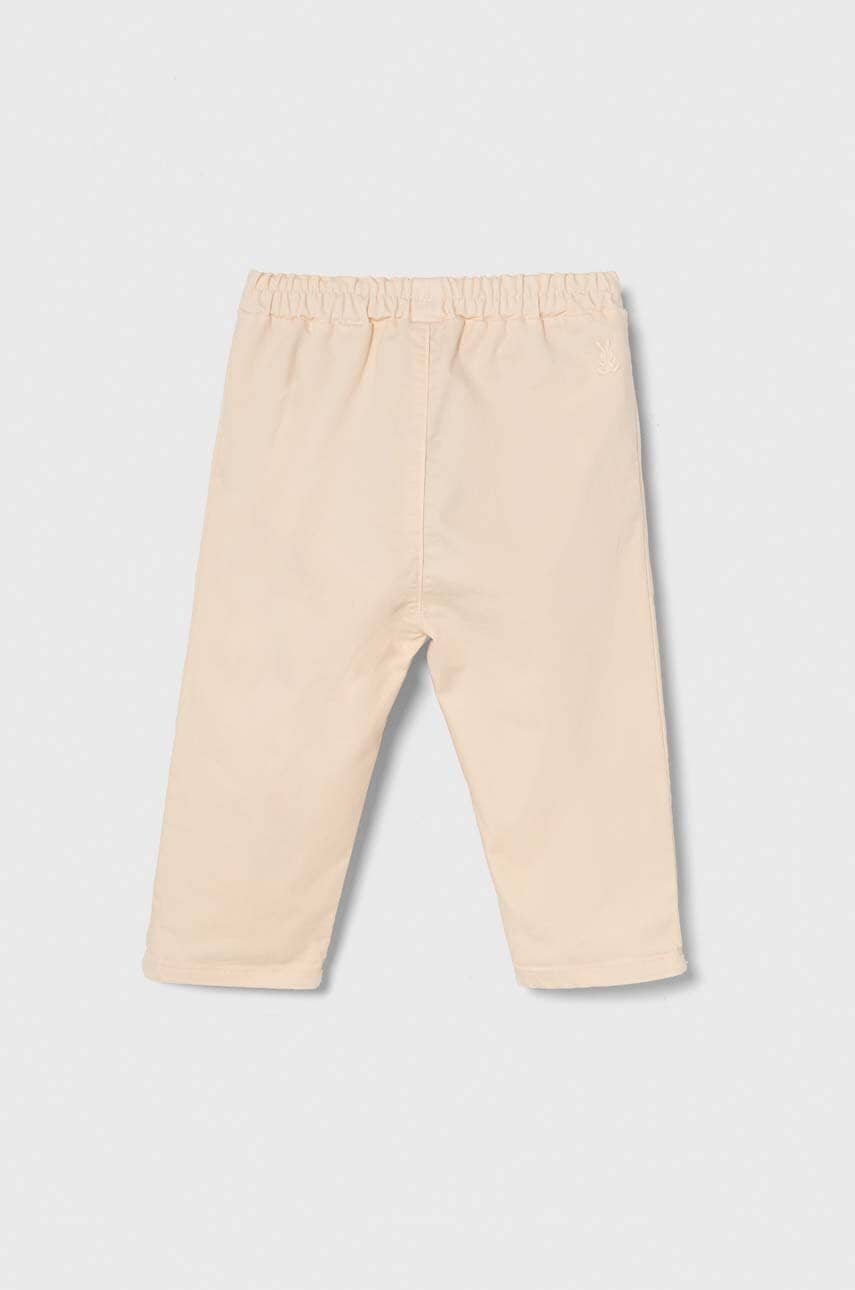 Брюки для младенцев United Colors of Benetton цвет оранжевый однотонные Брюки для младенцев United Colors of Benetton цвет оранжевый однотонные