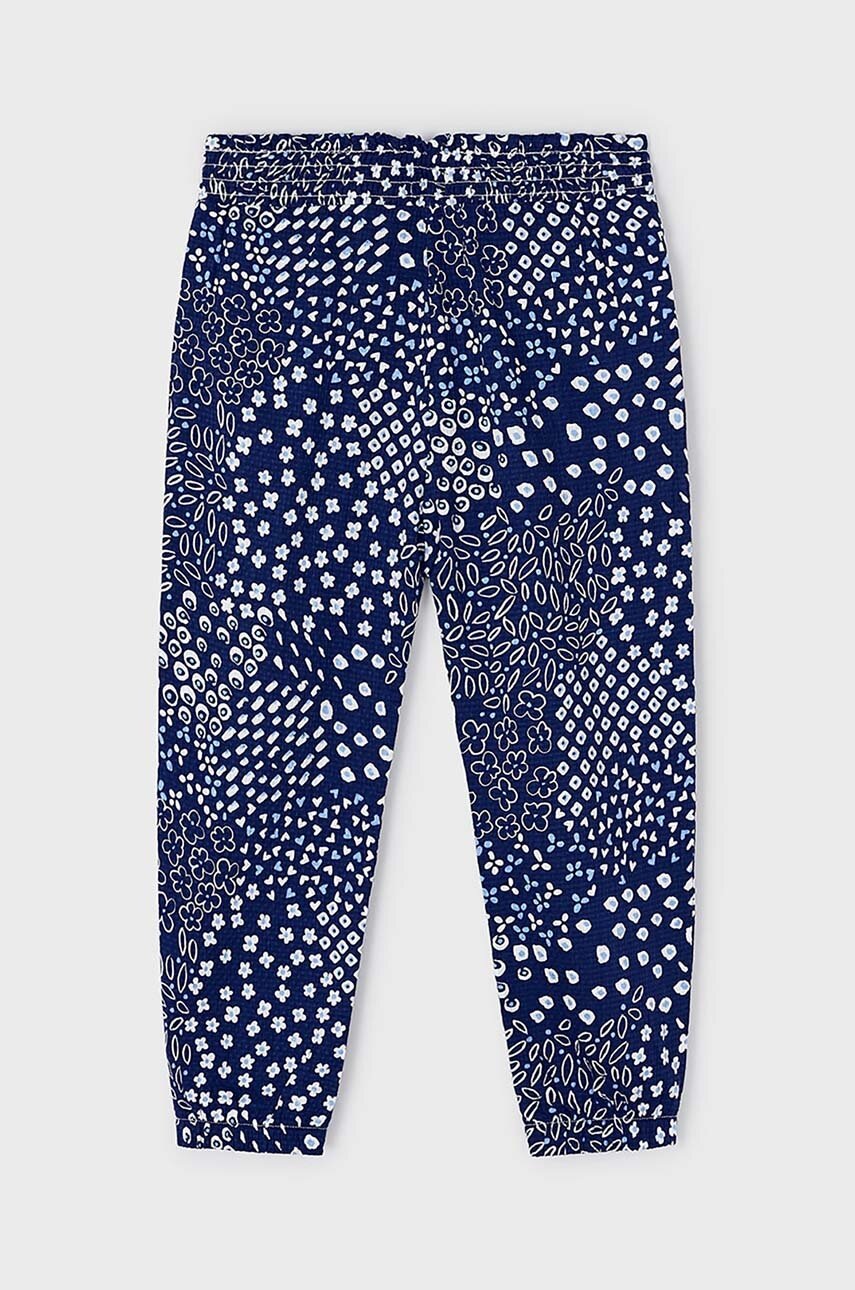 Детские брюки Mayoral цвет синий однотонные Детские брюки Mayoral цвет синий однотонные