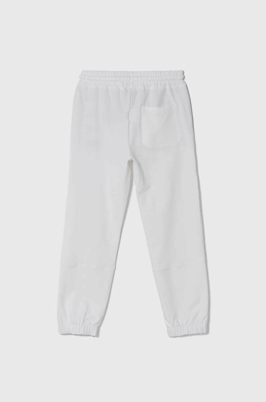 Дитячі спортивні штани Pinko Up колір білий з аплікацією Дитячі спортивні штани Pinko Up колір білий з аплікацією