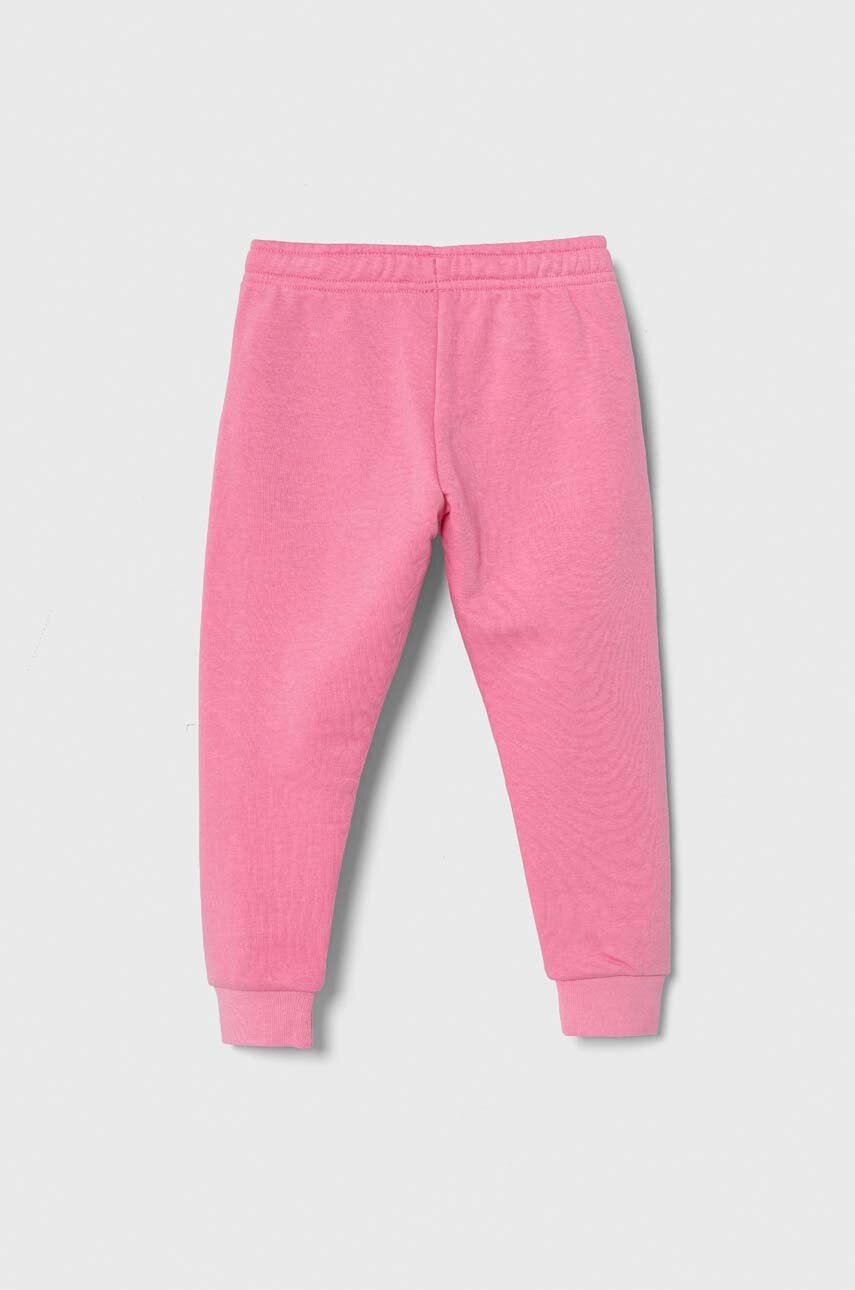 Детские спортивные штаны Puma ESS+ SUMMER CAMP Sweatpants TR цвет розовый с принтом