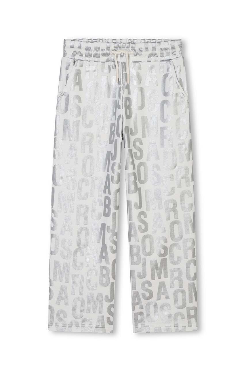 Marc Jacobs pantaloni de trening din bumbac pentru copii culoarea bej, modelator