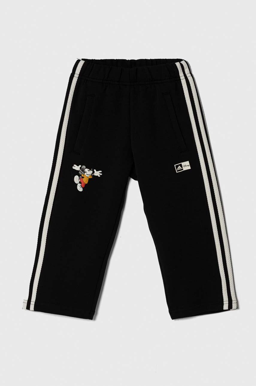 adidas pantaloni de trening x Disney culoarea negru, cu imprimeu