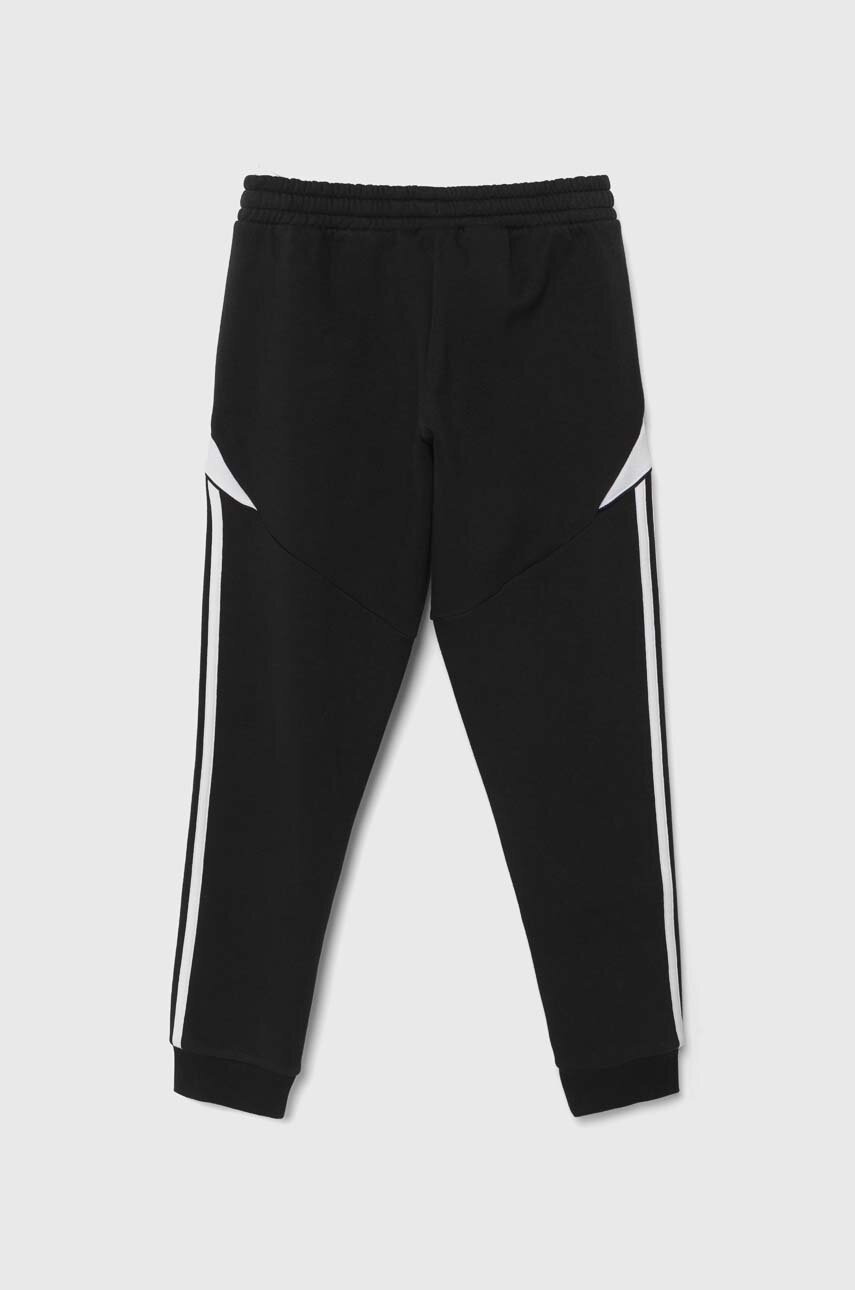Детские спортивные штаны adidas Performance TIRO24 SWPNTY цвет чёрный с аппликацией Детские спортивные штаны adidas Performance TIRO24 SWPNTY цвет чёрный с аппликацией