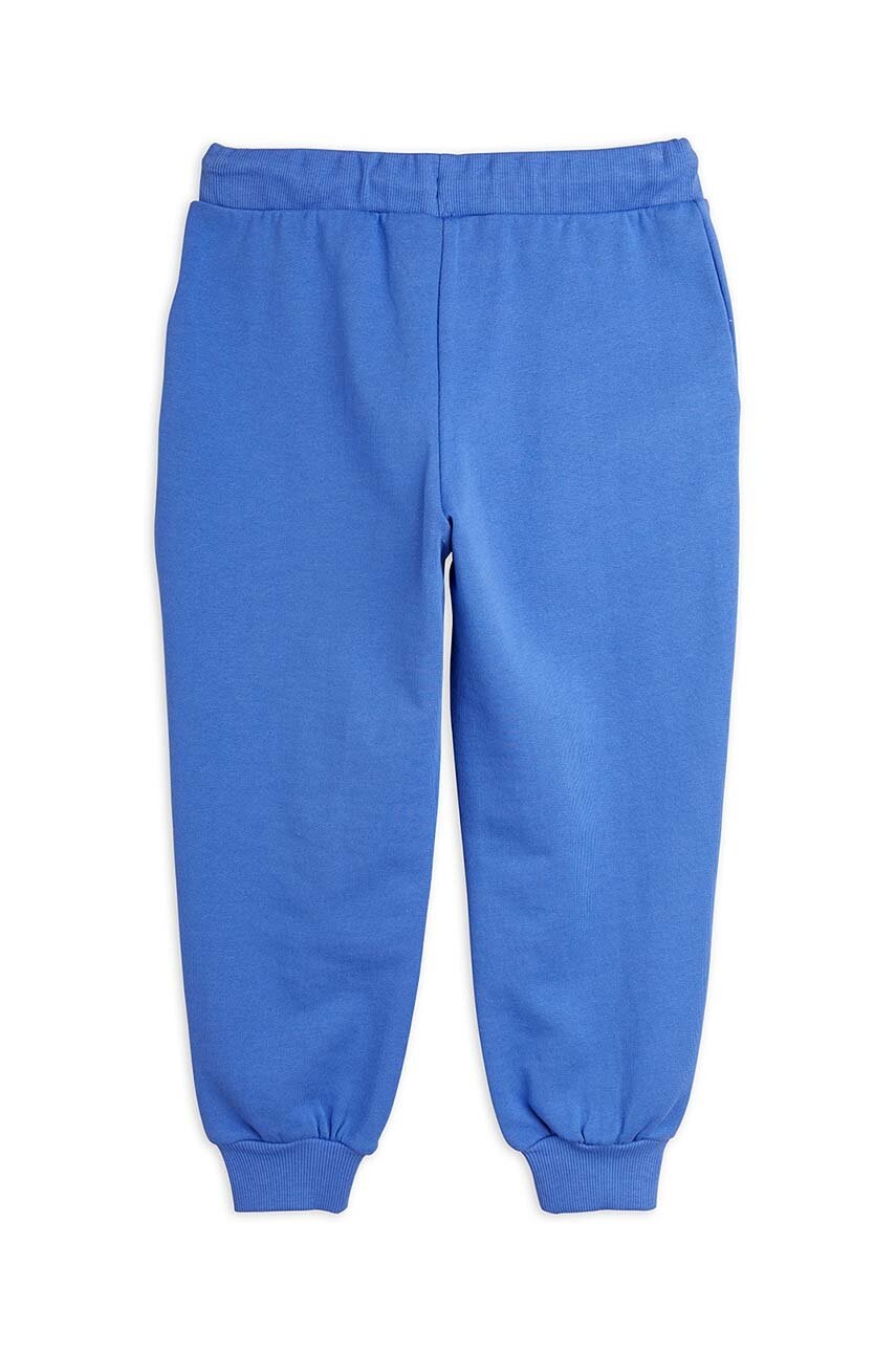 Детские хлопковые штаны Mini Rodini с аппликацией