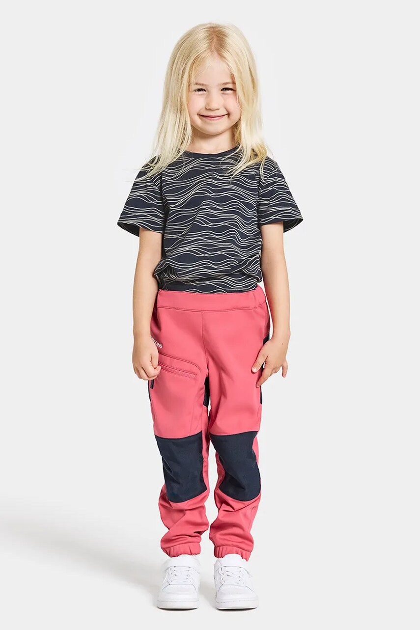Didriksons pantaloni copii LÖVET KIDS PANT 8 culoarea albastru marin