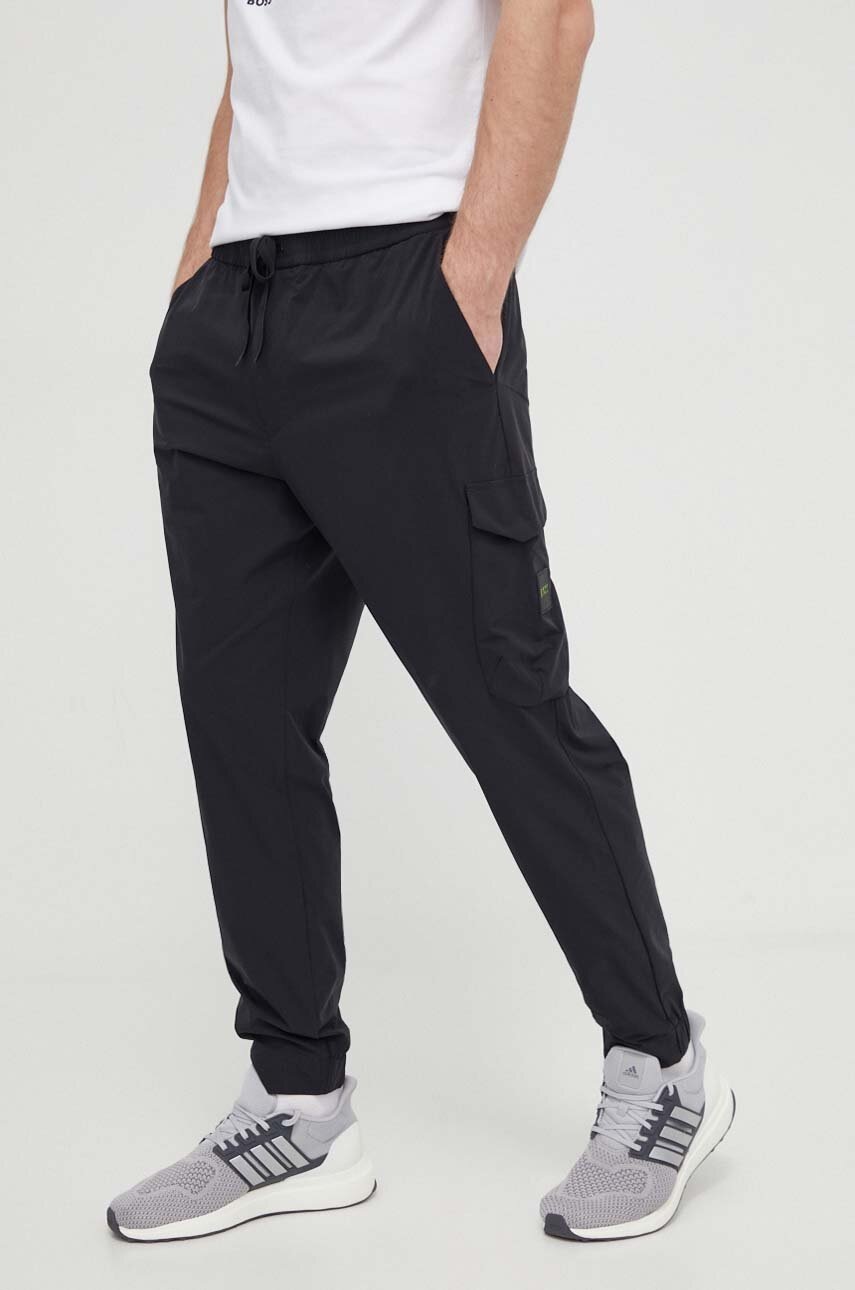 BOSS Green pantaloni de trening culoarea negru, uni 50508339