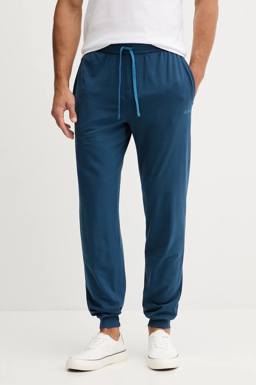 BOSS pantaloni de lounge culoarea gri, uni, 50515305