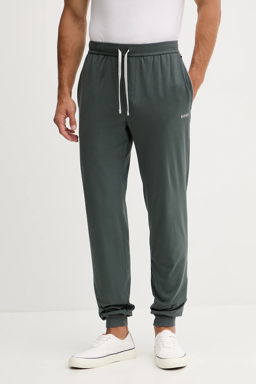 BOSS pantaloni de lounge culoarea gri, uni, 50515305