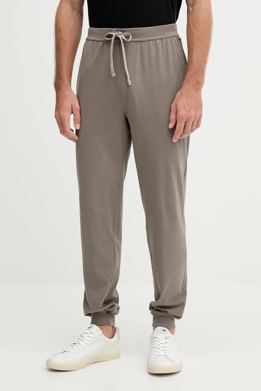 BOSS pantaloni de lounge culoarea gri, uni, 50515305