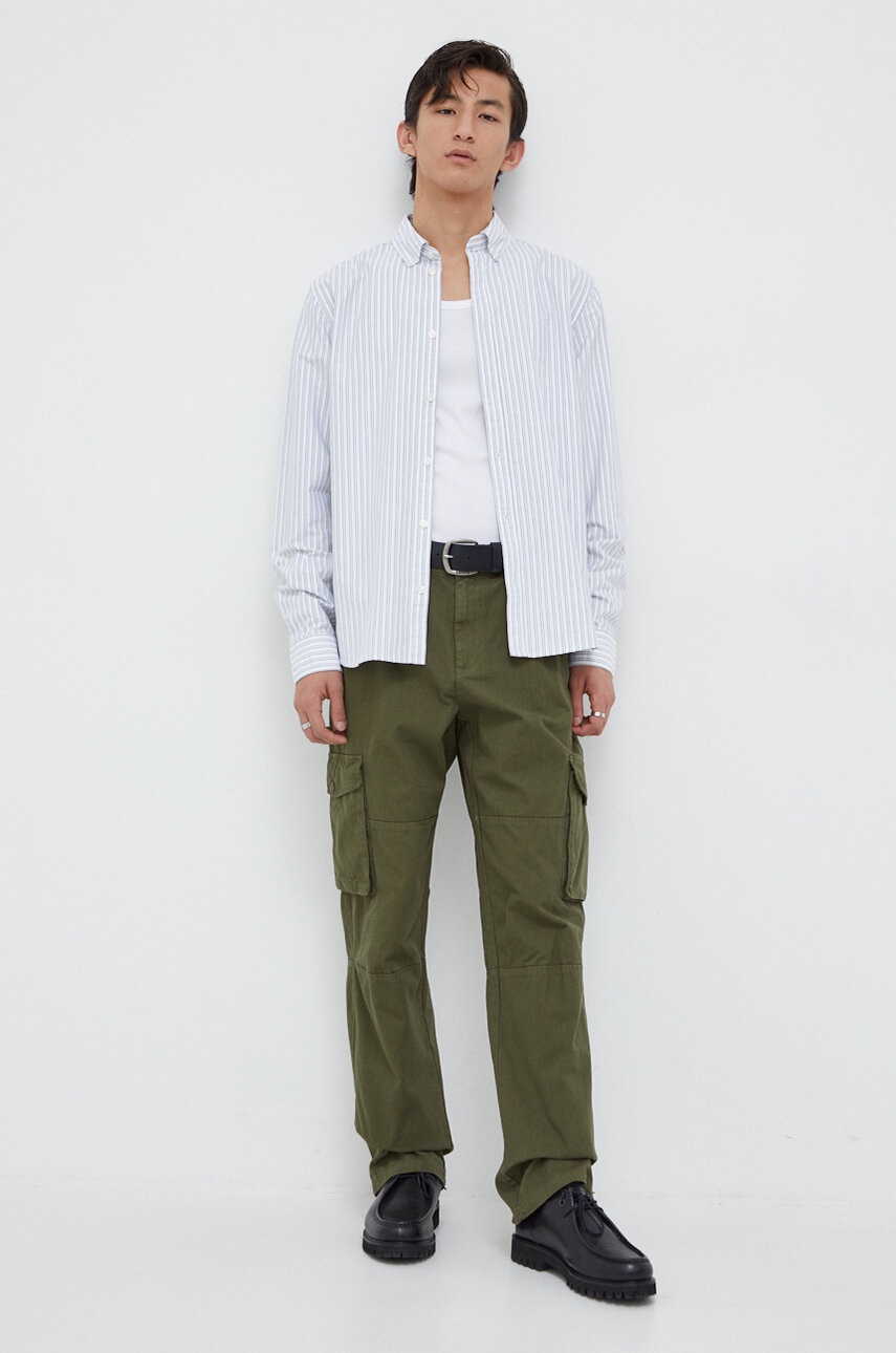 Βαμβακερό παντελόνι Les Deux χρώμα: πράσινο LDM510110 φωτογραφία