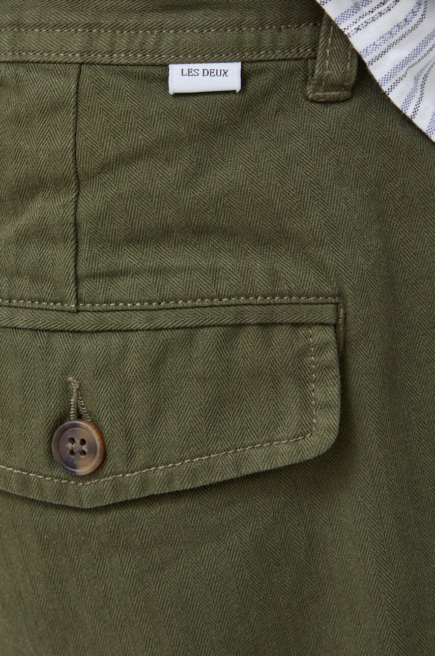 Βαμβακερό παντελόνι Les Deux χρώμα: πράσινο LDM510110 φωτογραφία