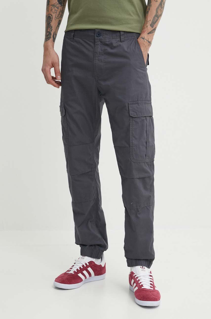 Tommy Jeans pantaloni bărbați, culoarea gri DM0DM18342