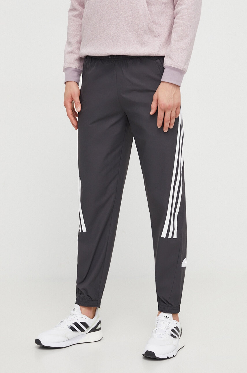 adidas pantaloni de trening culoarea negru, cu imprimeu IN3318