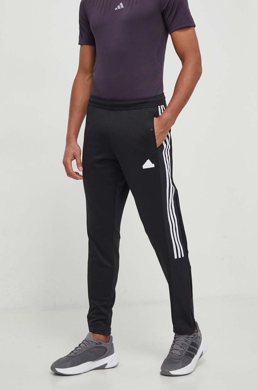 Levně Tepláky adidas TIRO černá barva, vzorované, IP3778