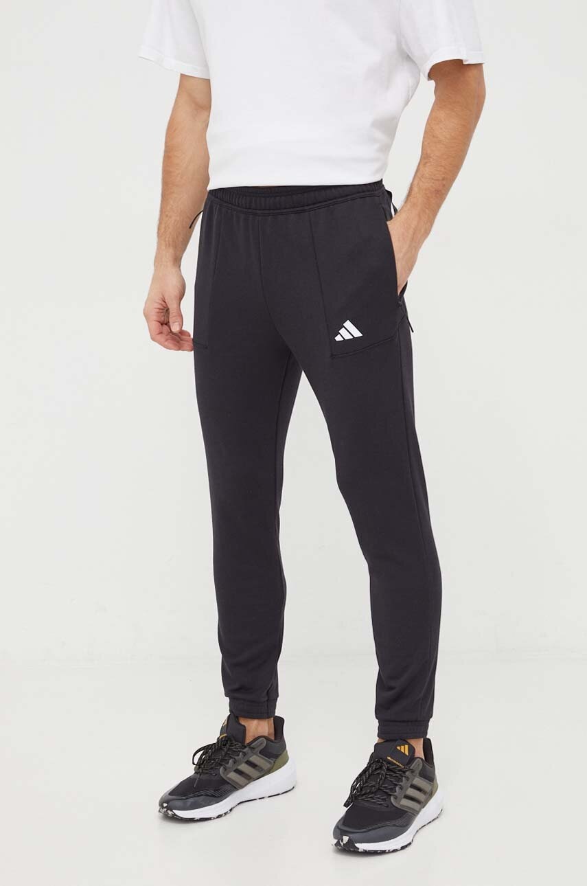 adidas Performance pantaloni de antrenament culoarea negru, uni IT4310