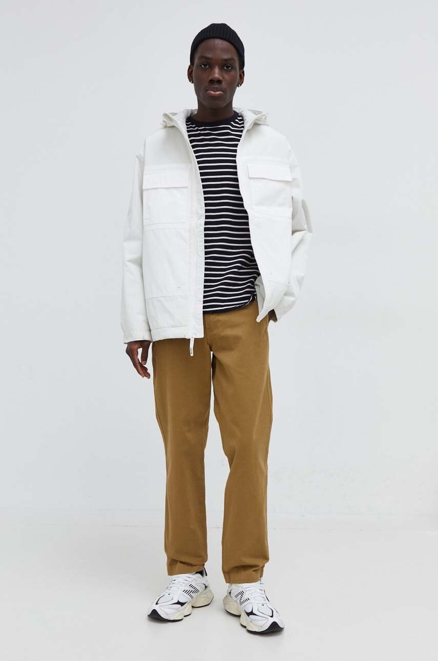 Levi's pantaloni de bumbac culoarea galben, drept