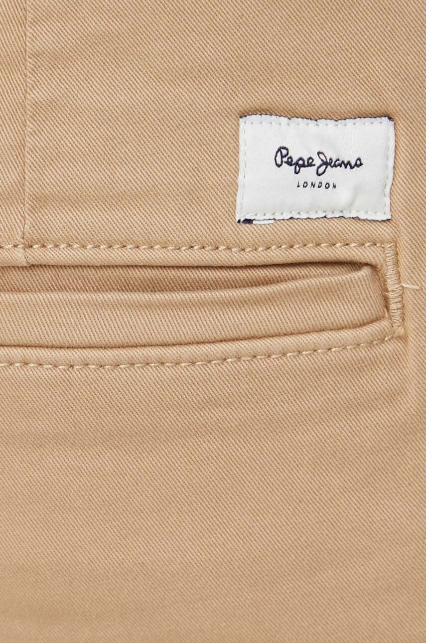 Hlače Pepe Jeans SLIM CARGO Za Muškarce, Boja: Bež, Cargo Kroj, PM211641