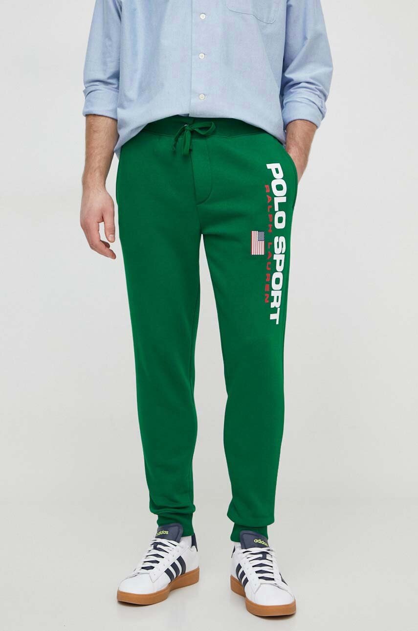 

Спортен панталон Polo Ralph Lauren в зелено с принт 710835768, Зелен