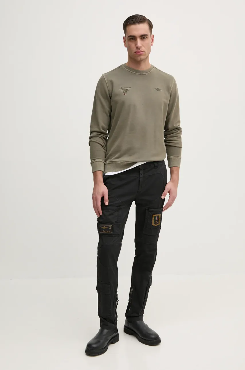 Брюки Aeronautica Militare мужские цвет чёрный прямые PA1387CT1493 Брюки Aeronautica Militare мужские цвет чёрный прямые PA1387CT1493