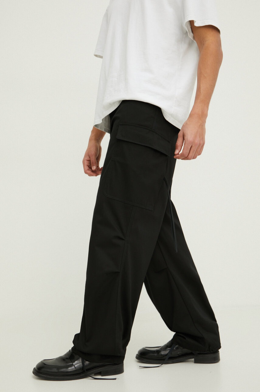 Παντελόνι MSGM χρώμα: μαύρο φωτογραφία