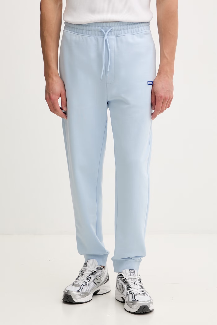 HUGO Blue pantaloni de trening bărbătești din bumbac Napin