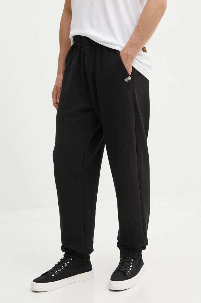 G-Star pantaloni de trening din bumbac culoarea gri, melanj
