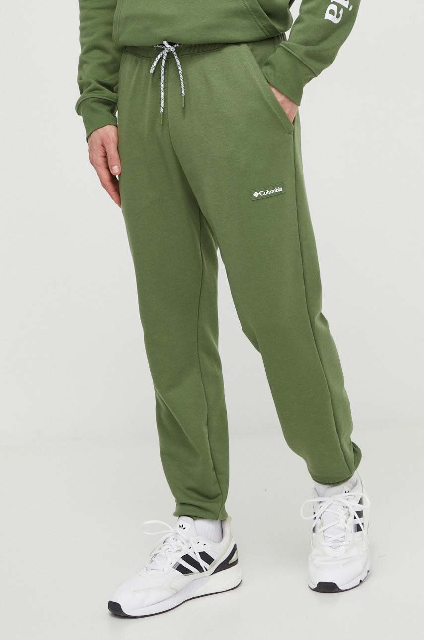 Columbia pantaloni de trening culoarea verde