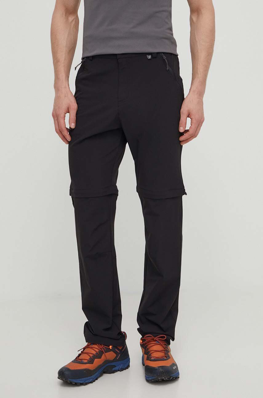 Viking pantaloni de exterior Rocklyn 2 in 1 culoarea negru