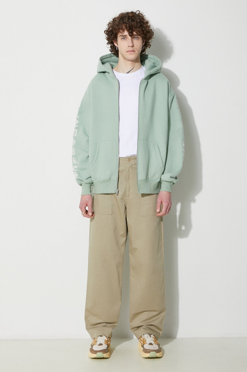 Βαμβακερό παντελόνι Universal Works Fatigue Pant χρώμα: μπεζ, 132.STONE φωτογραφία