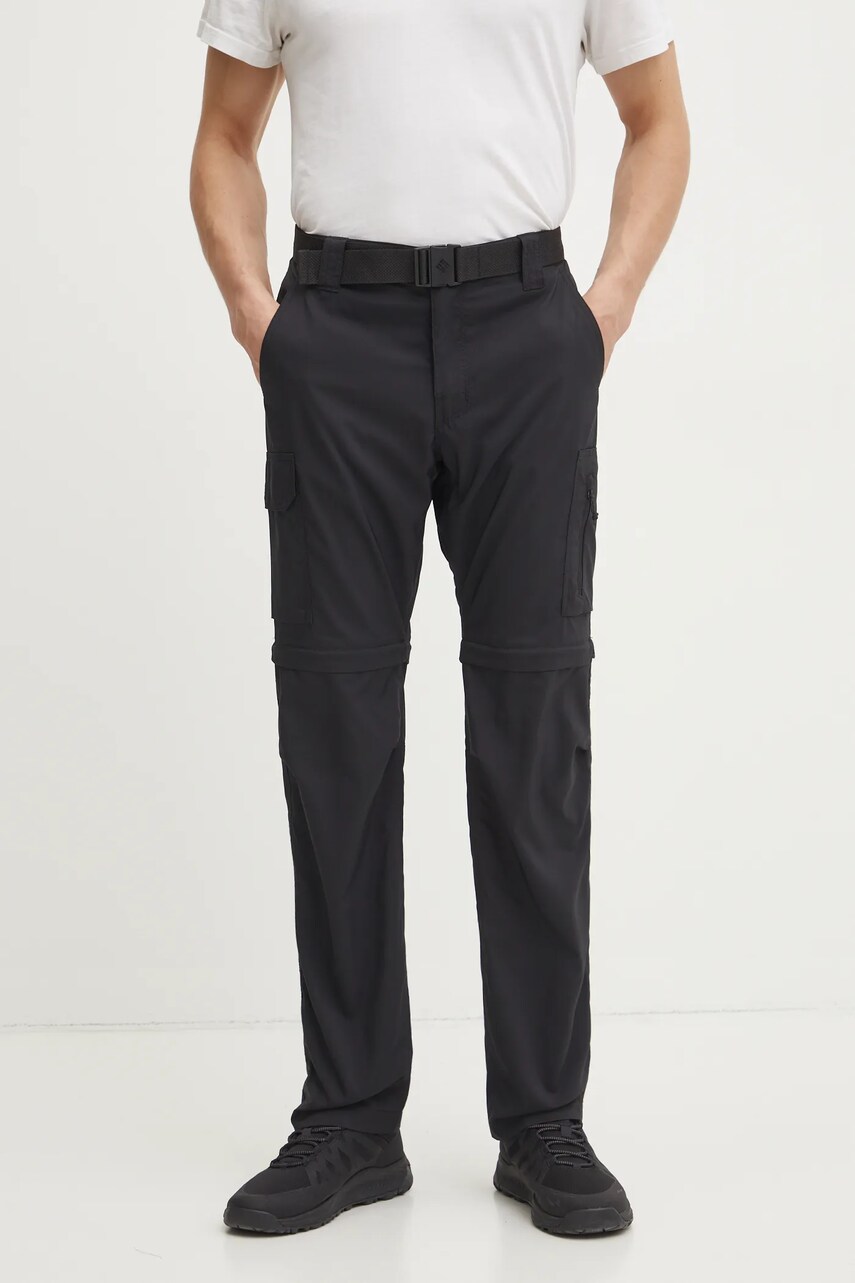 Columbia pantaloni Silver Ridge Utility bărbați, culoarea negru, 2012962