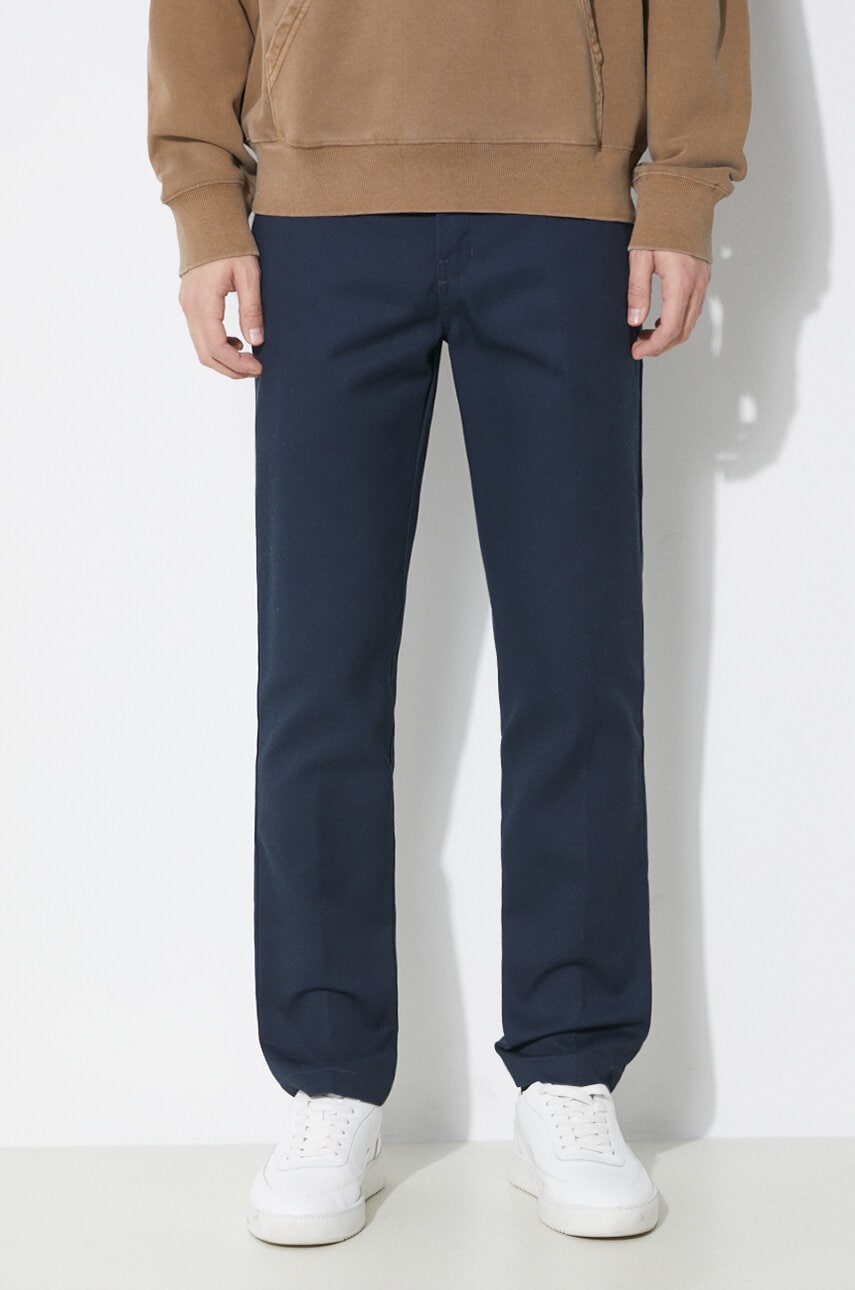 Dickies pantaloni 872 barbati, culoarea albastru marin, mulata, DK0A4XK8 Dickies pantaloni 872 barbati, culoarea albastru marin, mulata, DK0A4XK8