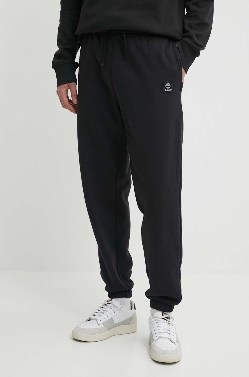 Timberland pantaloni de trening culoarea negru, neted, TB0A5UVY0011