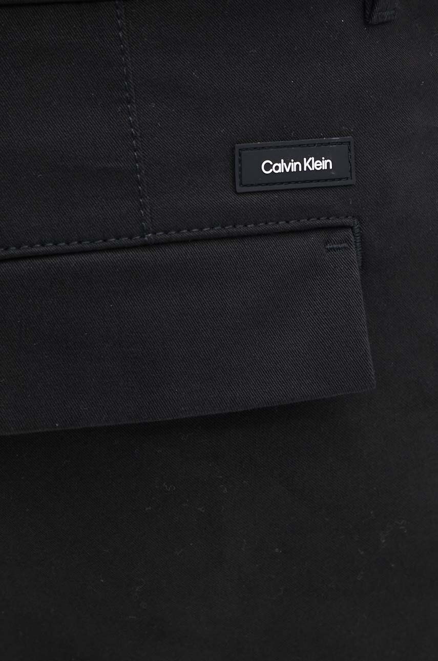 Hlače Calvin Klein Moške, črna Barva, K10K113662