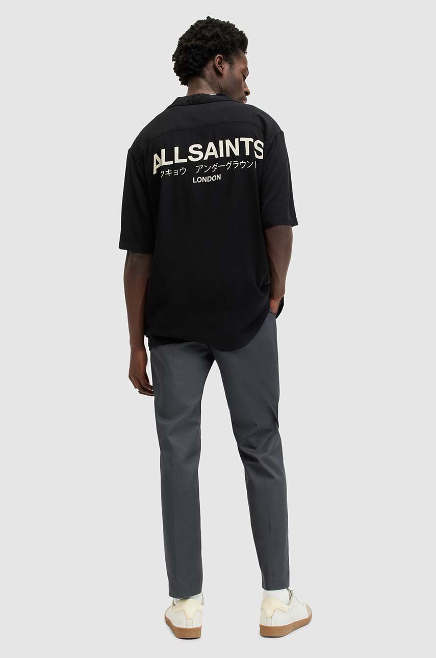 Hlače AllSaints BRITE TROUSER Moške, Siva Barva, MM049Z