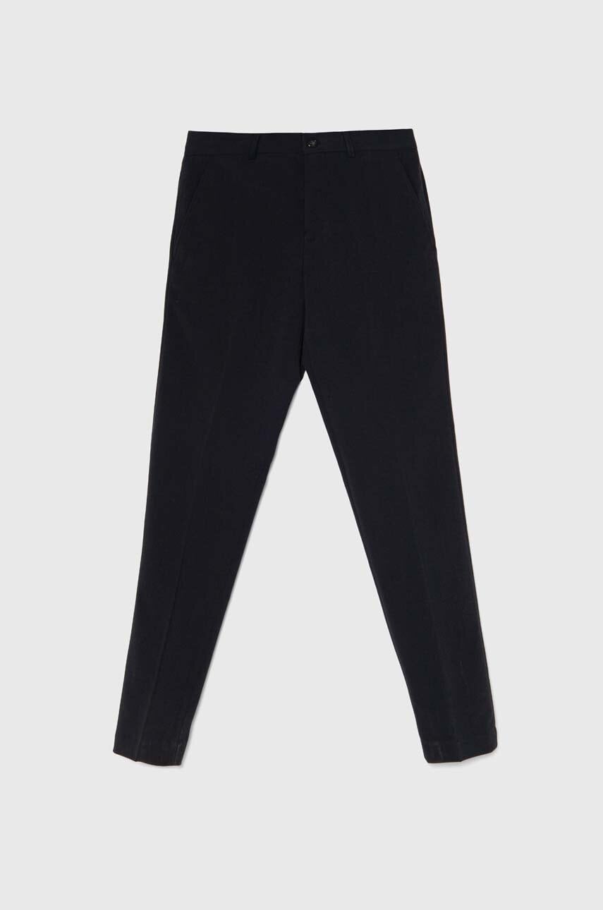 Lindbergh pantaloni barbati, culoarea albastru marin, cu fason chinos, 30-01040-NAVY