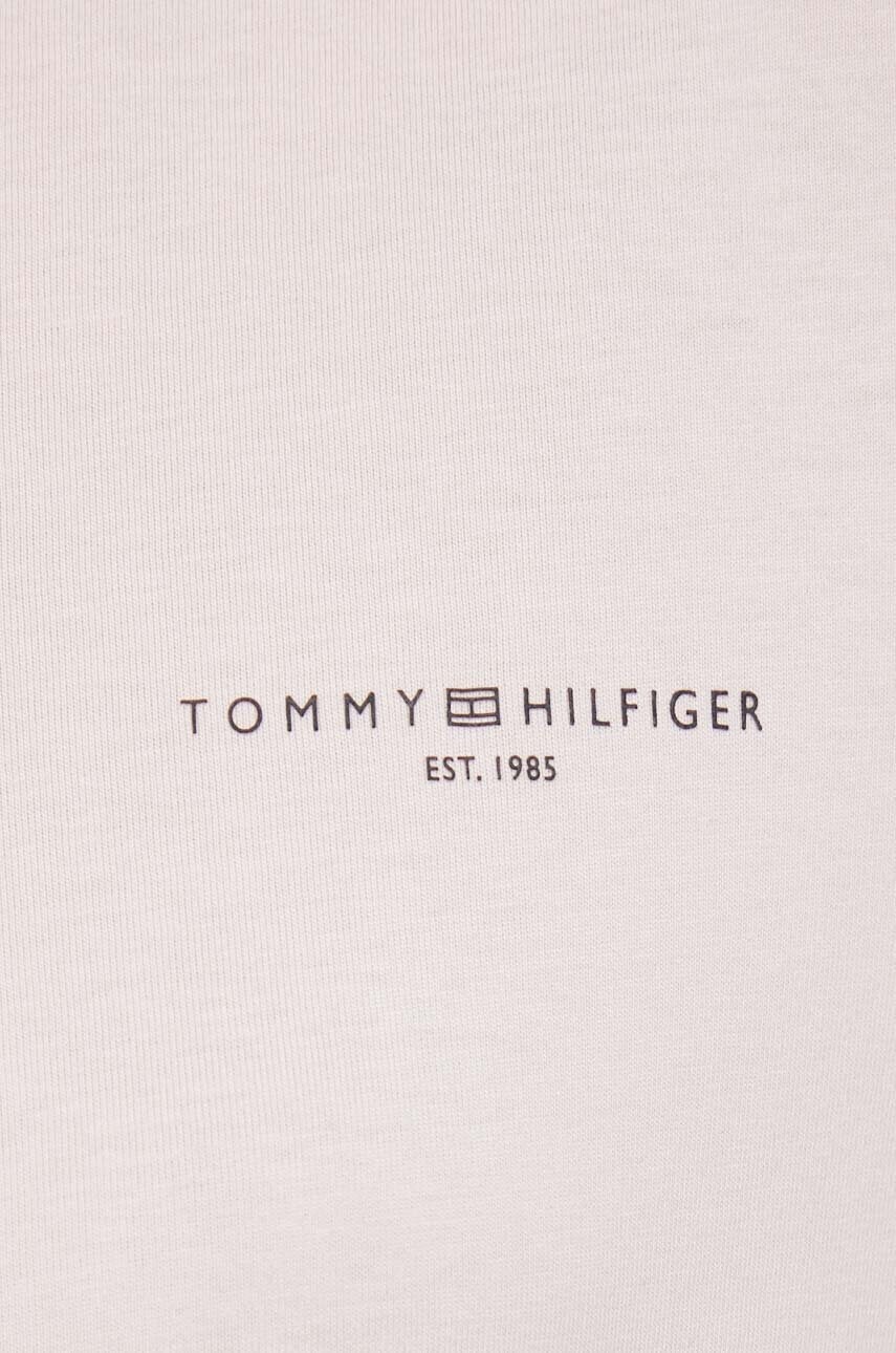 Бавовняна сукня Tommy Hilfiger колір рожевий mini розкльошена