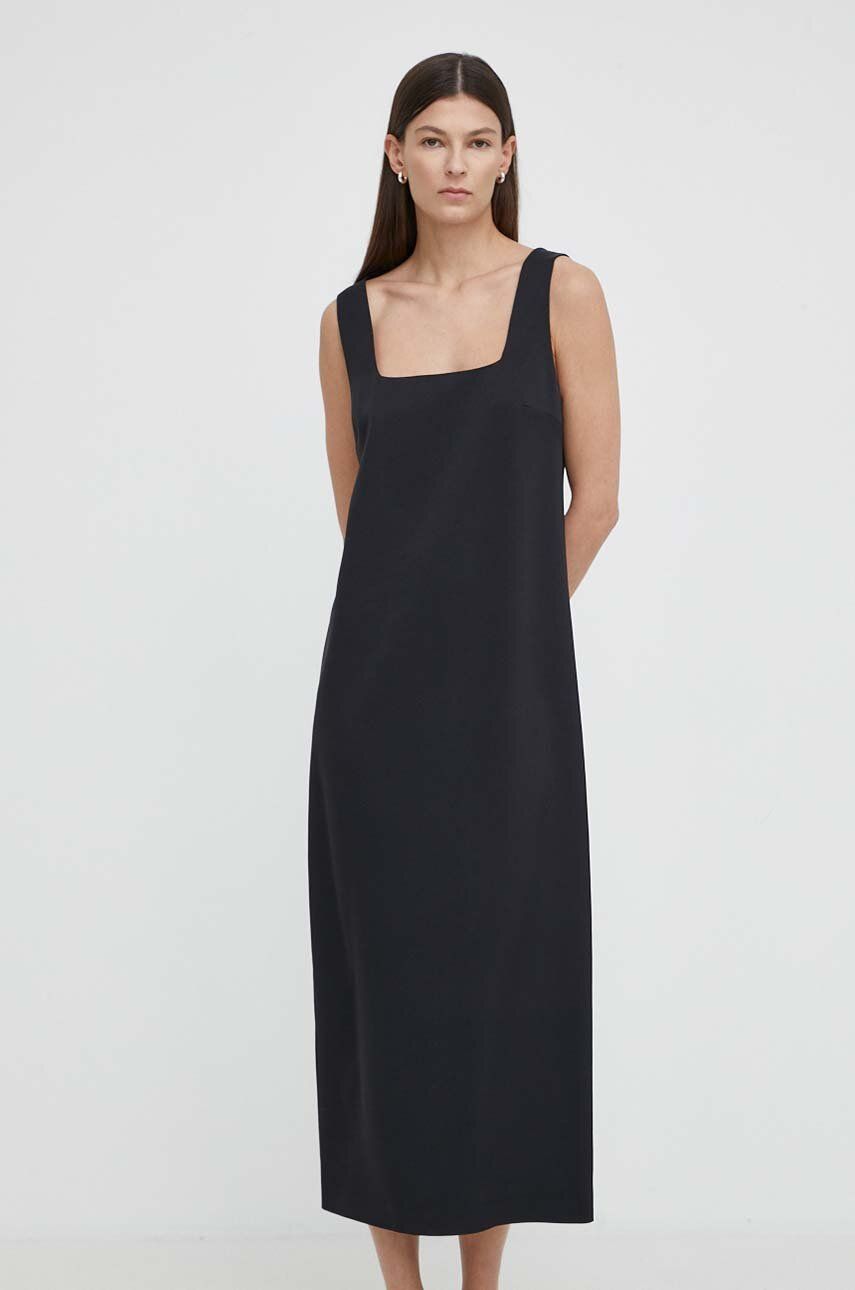 Drykorn rochie ELANA culoarea negru, maxi, drept, 130014 60613