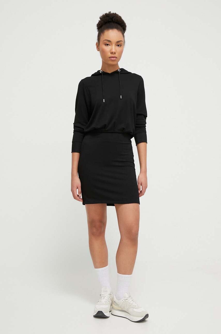 Сукня Dkny колір чорний mini пряма