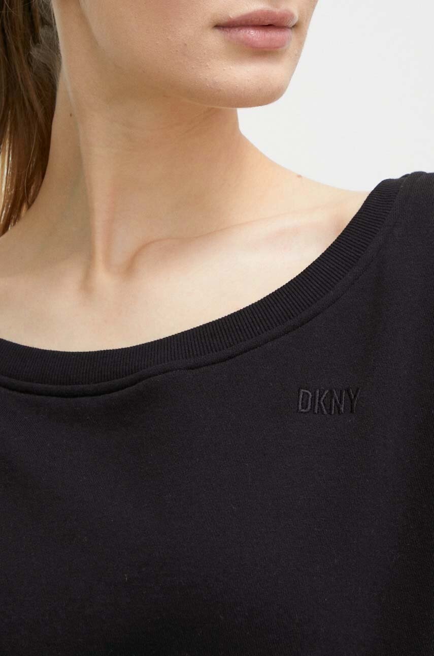 Φόρεμα DKNY χρώμα: μαύρο φωτογραφία
