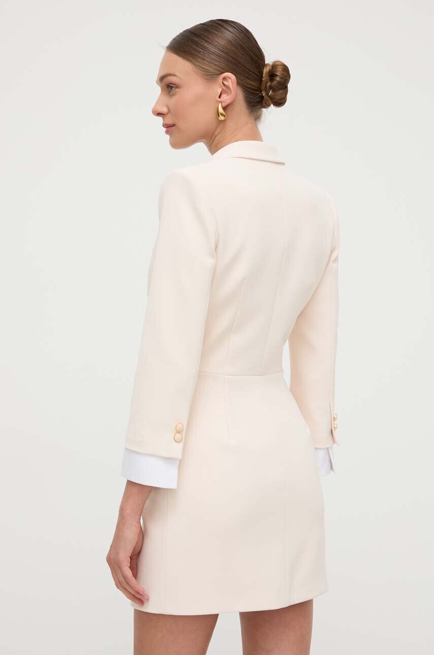 Сукня Elisabetta Franchi колір бежевий mini розкльошена