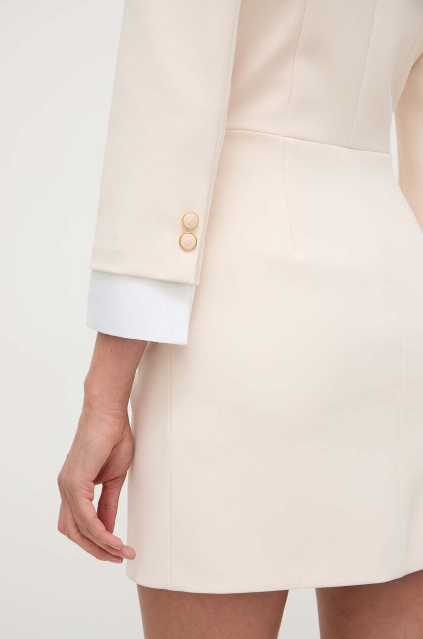 Сукня Elisabetta Franchi колір бежевий mini розкльошена