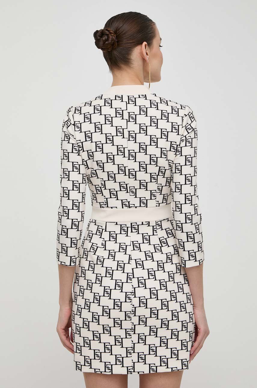 Сукня Elisabetta Franchi колір бежевий mini облягаюча