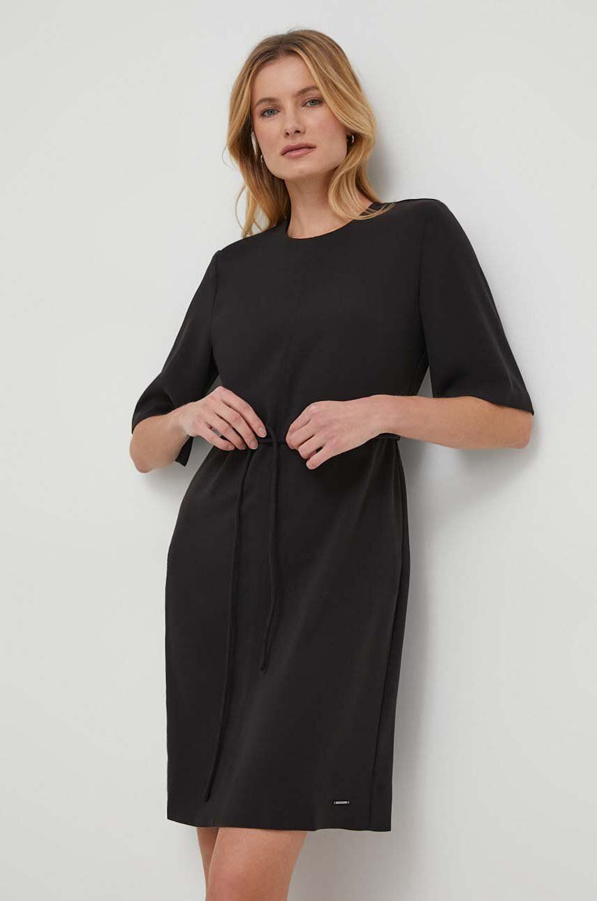 Levně Šaty Calvin Klein černá barva, mini, K20K206375