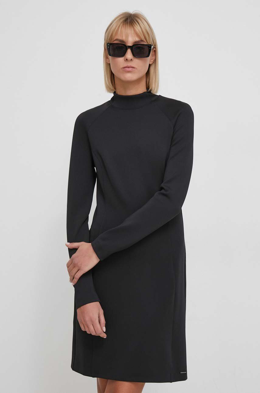 Šaty Calvin Klein černá barva, mini, K20K206466