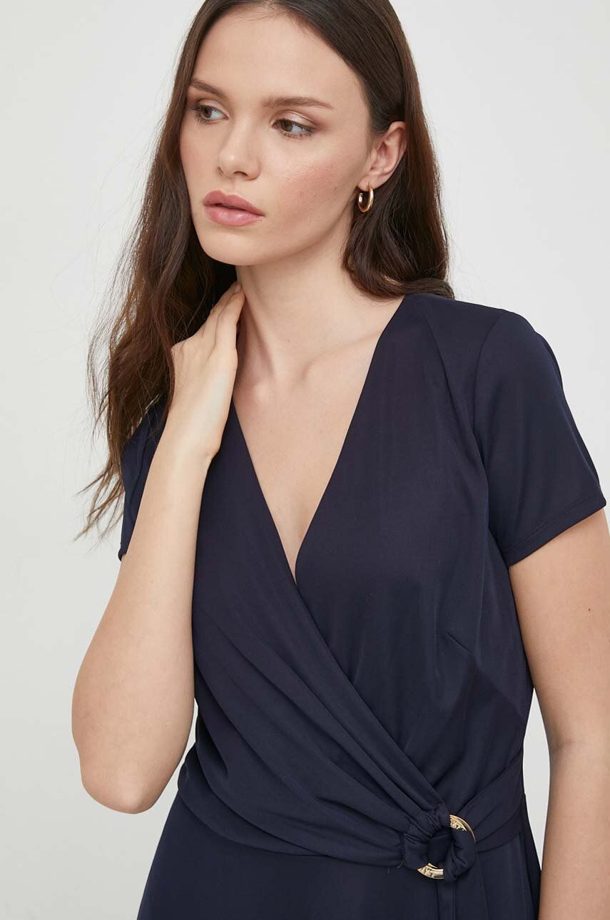 Сукня Lauren Ralph Lauren колір синій mini розкльошена