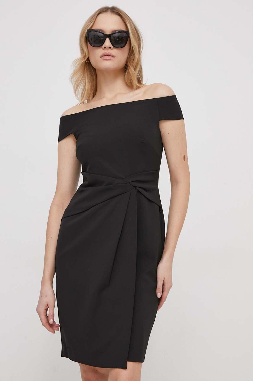 Levně Šaty Lauren Ralph Lauren černá barva, mini, 253936389