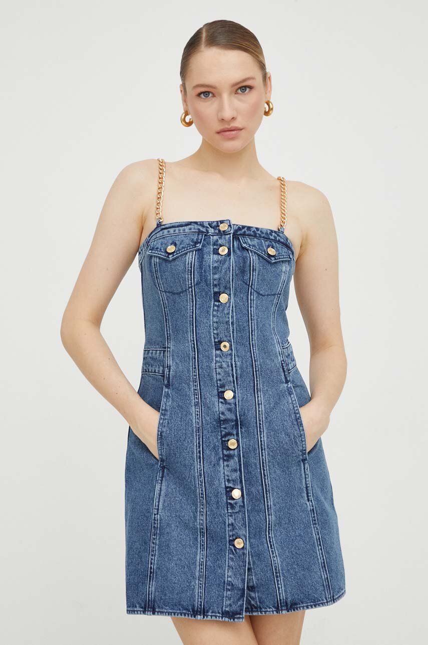 MICHAEL Michael Kors rochie jeans mini, mulata